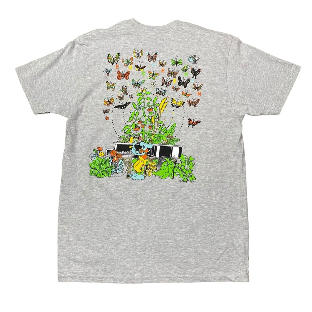 Ed Sheeran Mathematics Butterfly Concert Shirt Adult Size Large Gray Graphic
